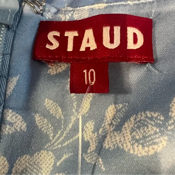 Staud Carol Blue Rose Midi Maxi size 10 - Picture 8 of 8